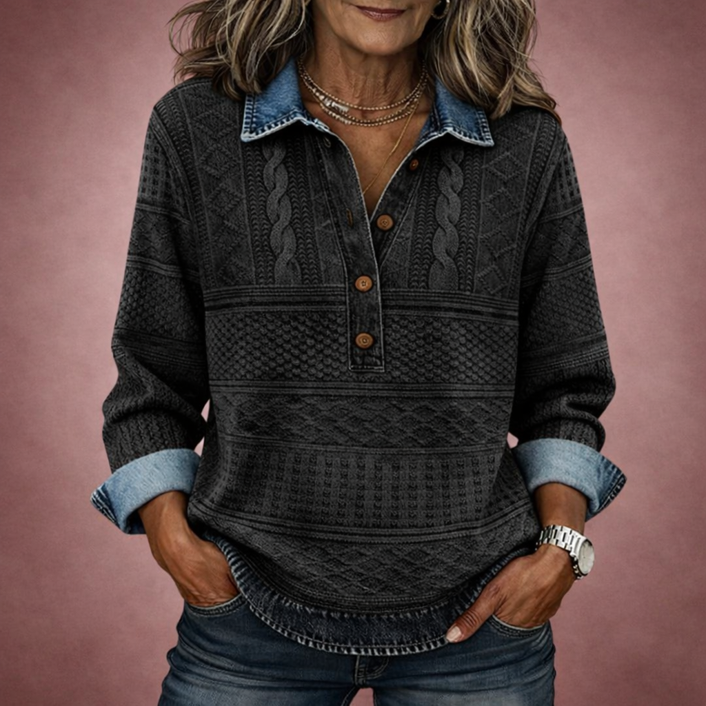 Seville Braided Collared Crew